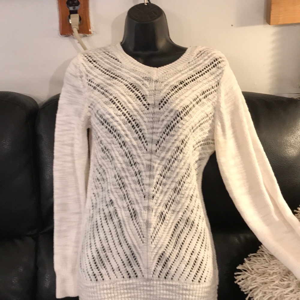 A beautiful all white sweater